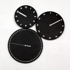 Orologio moderno da parete nero