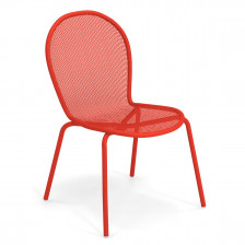 Sedia per esterno - colore rosso scarlatto