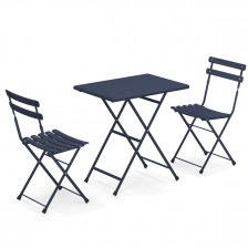 Set giardino tavolo e sedie - nero