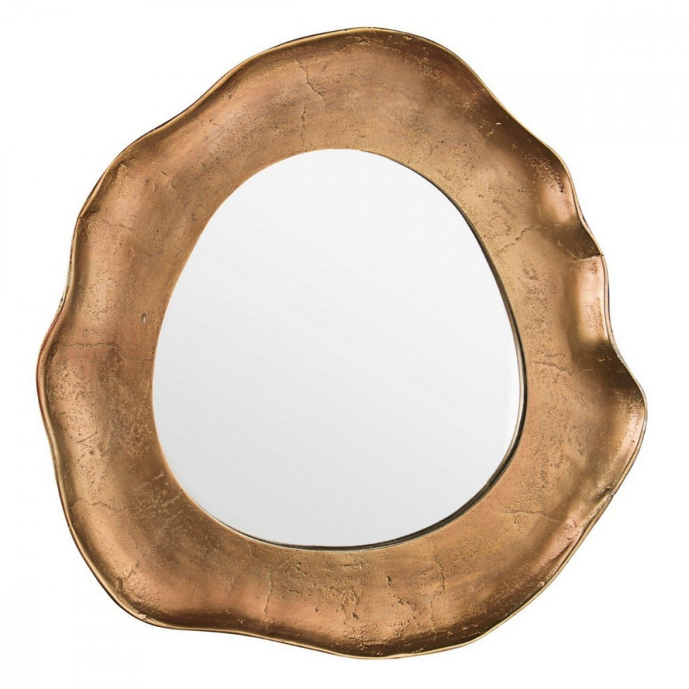 Specchio con cornice in alluminio