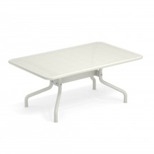 Tavolino basso da esterno - bianco opaco