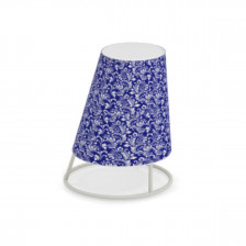 Lampada da tavolo ricaricabile - fiori blu