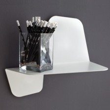 Mensola in alluminio di design colore bianco