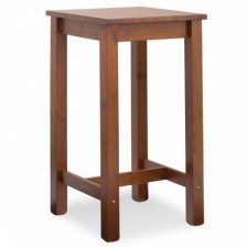 Tavolo alto in legno quadrato